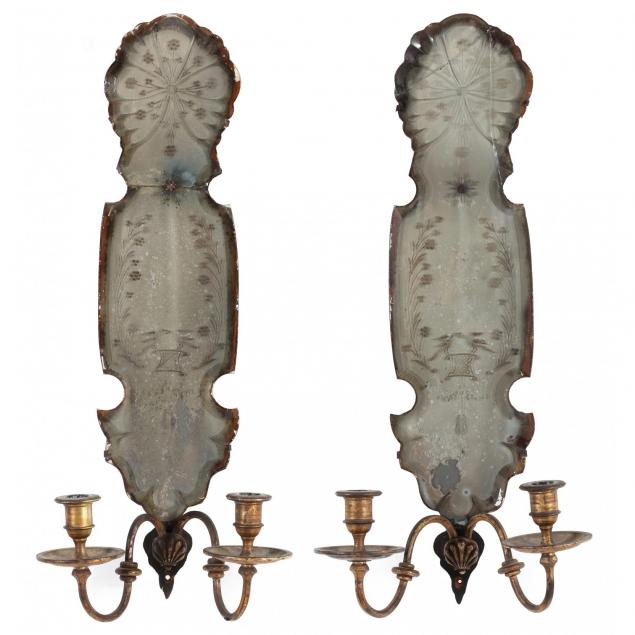 pair-of-antique-mirrored-glass-wall-sconces