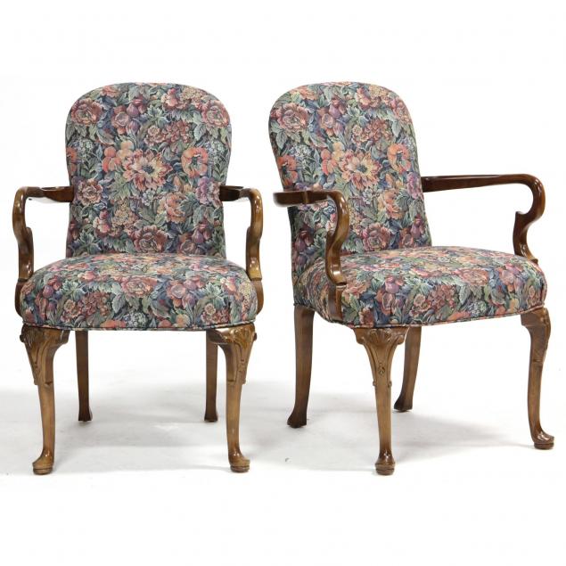 pair-of-queen-anne-style-arm-chairs