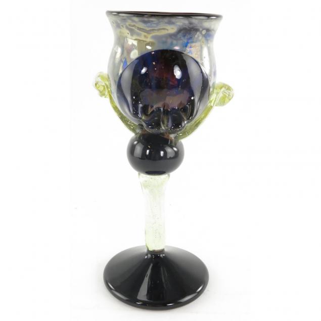 Robert Coleman Art Glass Goblet (Lot 120 - Friday Night Estate ...