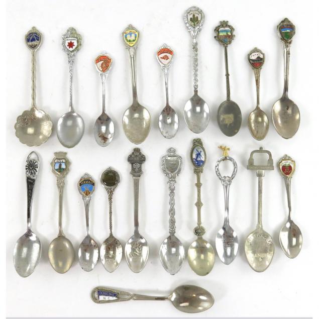 group-of-souvenir-spoons
