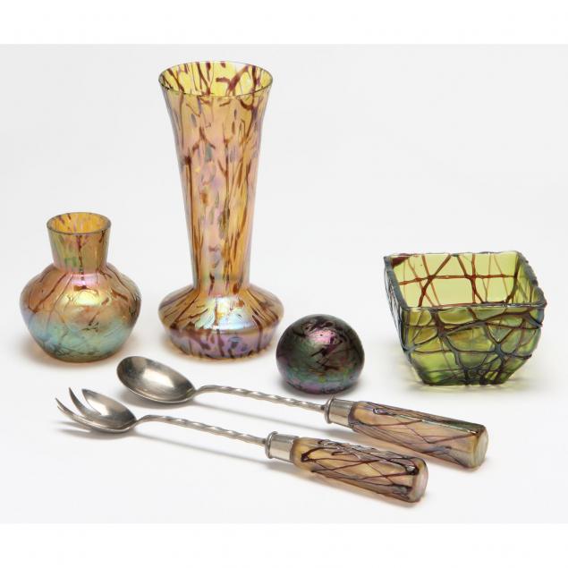 group-of-bohemian-art-glass