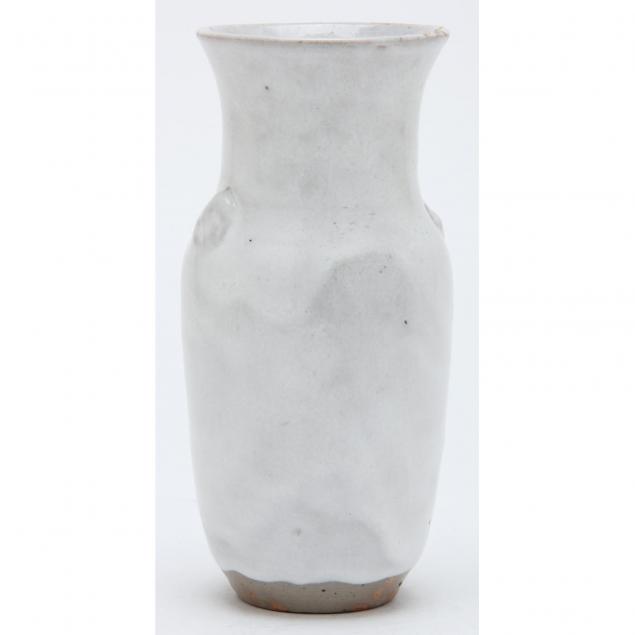 jugtown-chinese-white-glazed-thumbprint-vase