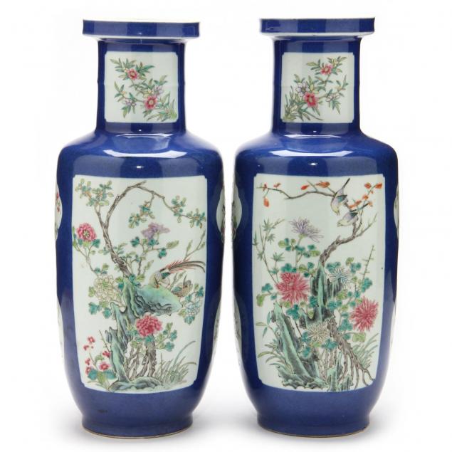 pair-of-chinese-rouleau-powder-blue-glazed-vases
