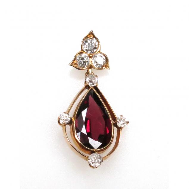 vintage-garnet-and-diamond-pendant