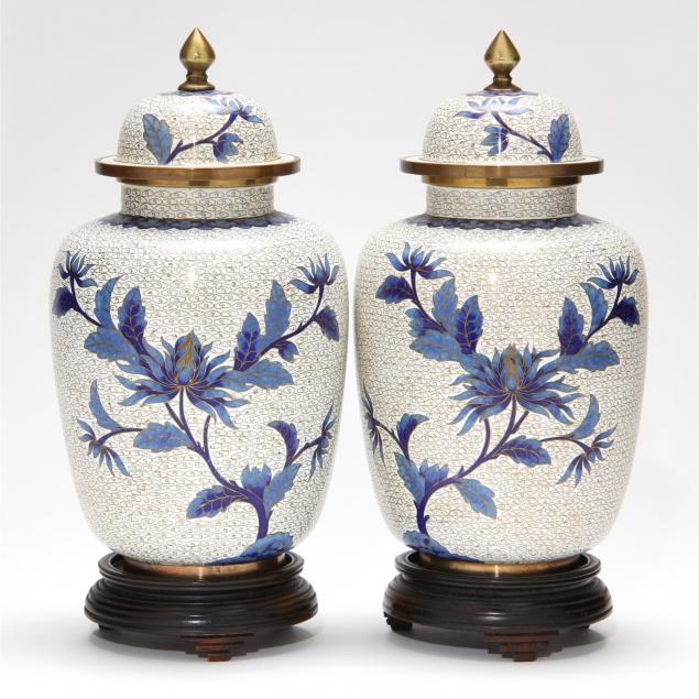 pair-of-cloisonne-lidded-urns