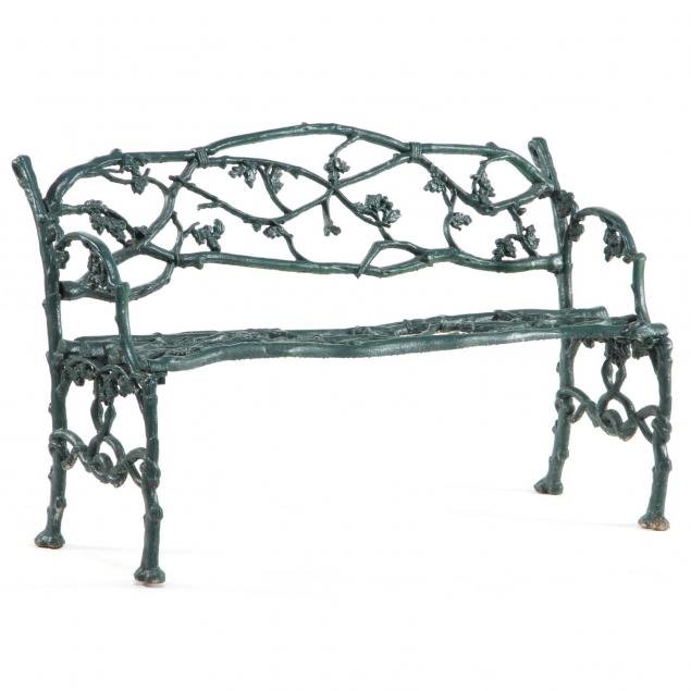 victorian-cast-iron-rustic-garden-bench