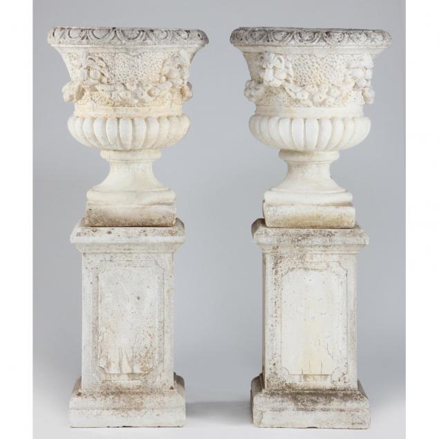 pair-of-cast-stone-large-garden-urns-on-plinths