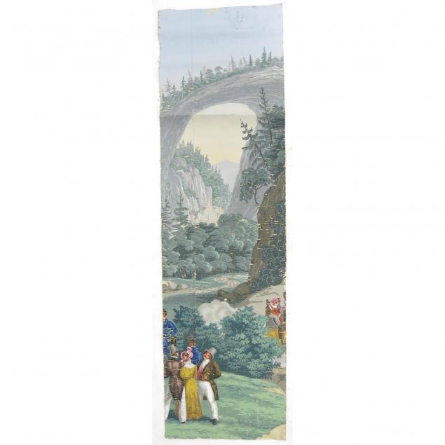 early-painted-wallpaper-fragment-natural-bridge-virginia