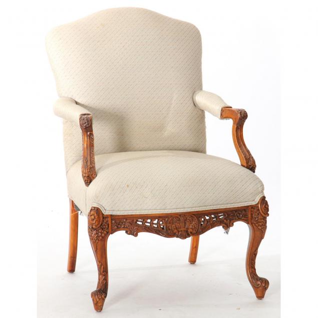 continental-carved-upholstered-armchair