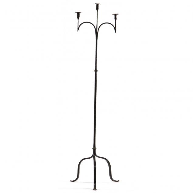 wrought-iron-floor-candlestick