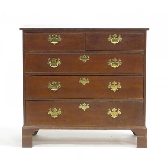 english-mahogany-five-drawer-chest