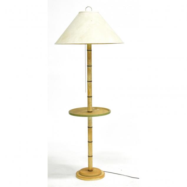 painted-metal-faux-bamboo-table-lamp