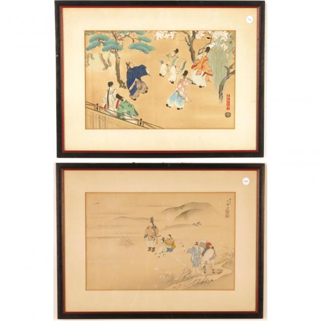 two-japanese-woodblock-prints