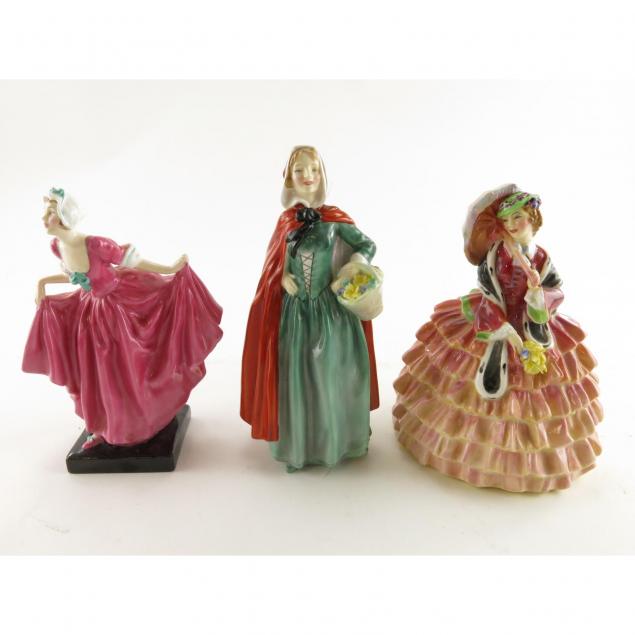 three-vintage-royal-doulton-figurines