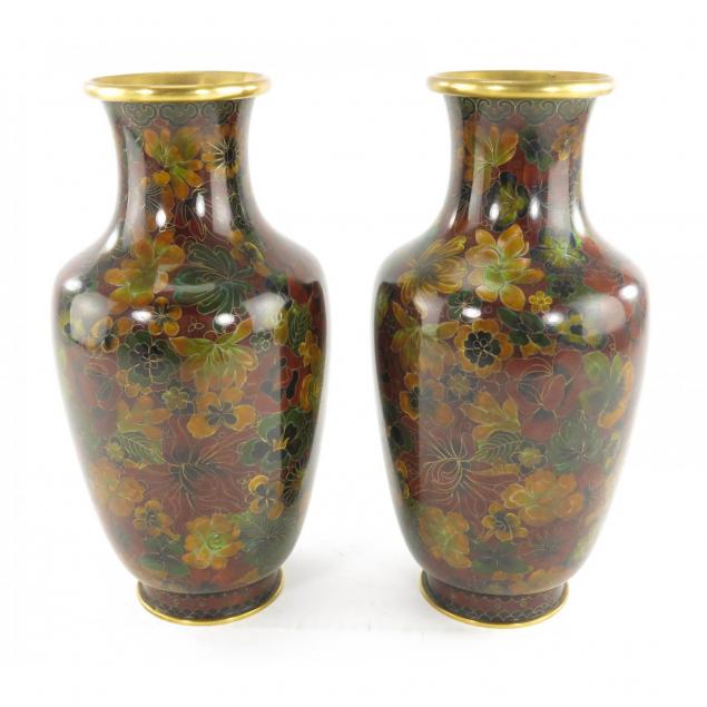 pair-of-cloisonne-vases