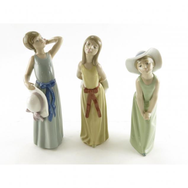 three-lladro-figurines-of-young-girls