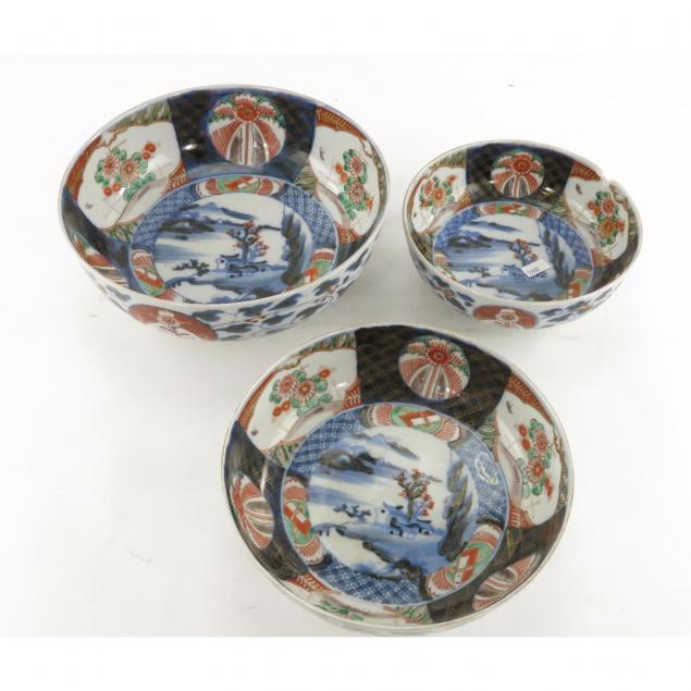 three-imari-bowls