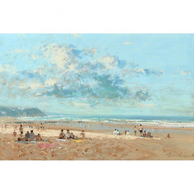 james-longueville-british-b-1946-on-the-beach-at-biarritz