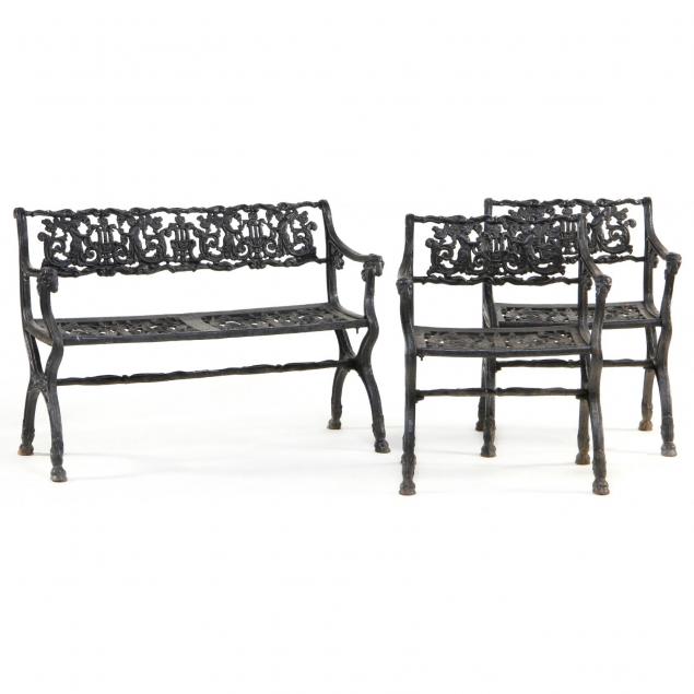 victorian-three-piece-cast-iron-garden-set