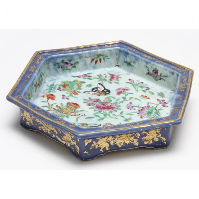 chinese-hexagonal-famille-rose-footed-dish