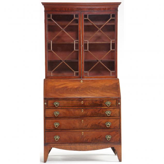 georgian-slant-front-secretary-bookcase