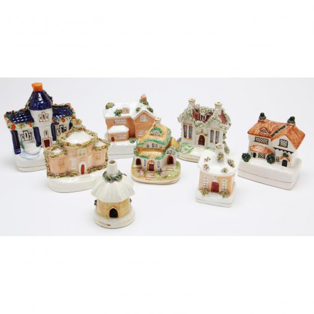 eight-staffordshire-porcelain-cottages