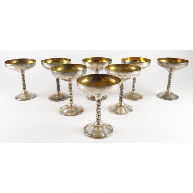 eight-spanish-silverplate-wine-stems