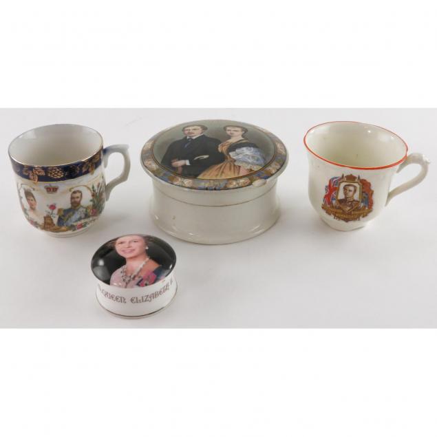 four-english-royal-commemorative-objects