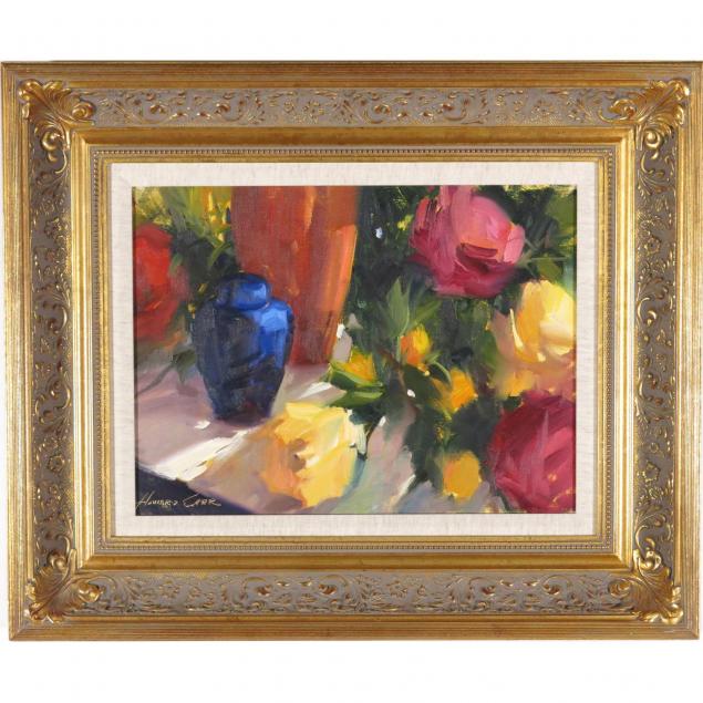 howard-carr-arizona-b-1947-yellow-and-red-roses