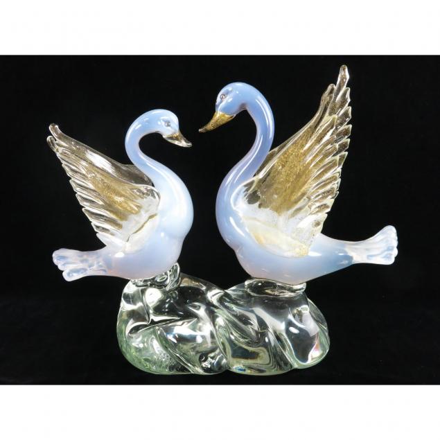 murano-art-glass-swan-sculpture
