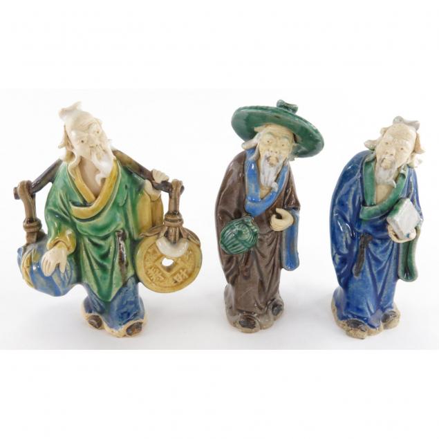 three-chinese-mud-figures