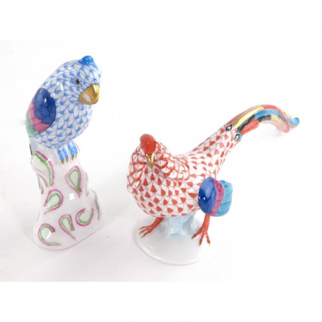 two-herend-porcelain-birds