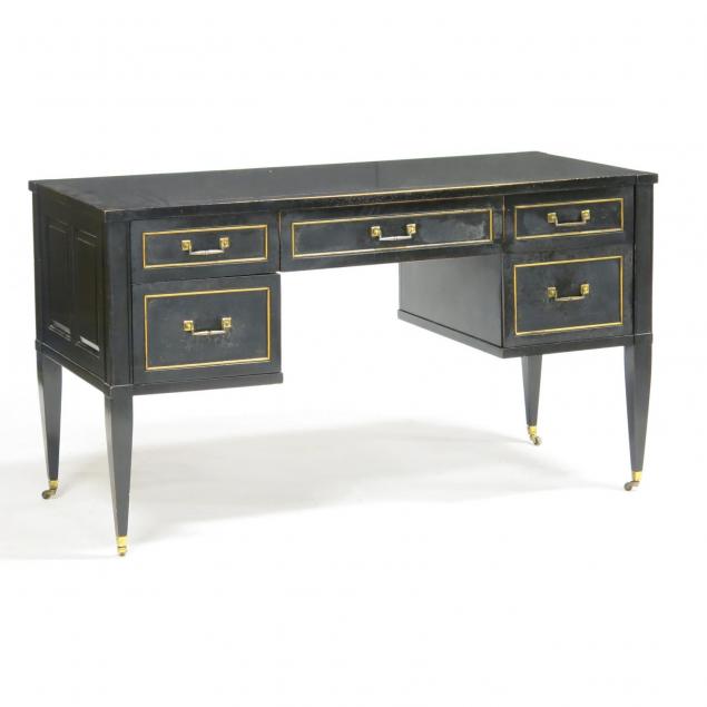 brandt-regency-style-ebonized-writing-desk