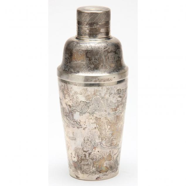 chinese-silver-cocktail-shaker