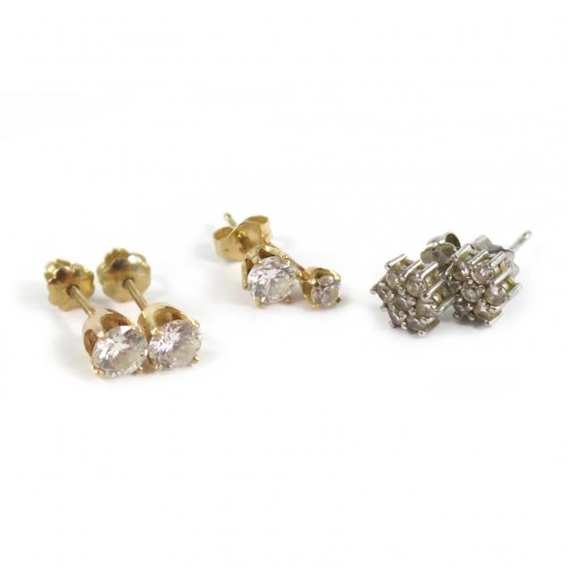two-pairs-diamond-earrings-and-two-diamond-studs