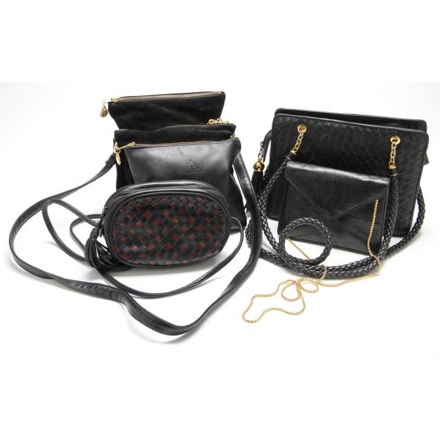 four-black-leather-shoulder-bags