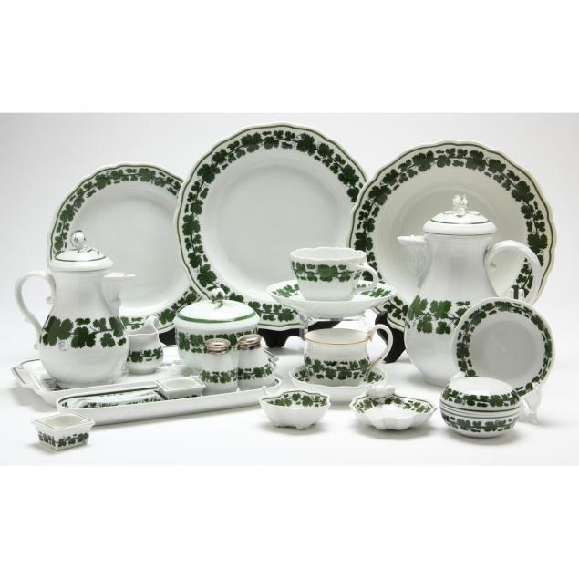 72-piece-meissen-green-ivy-pattern-china-service