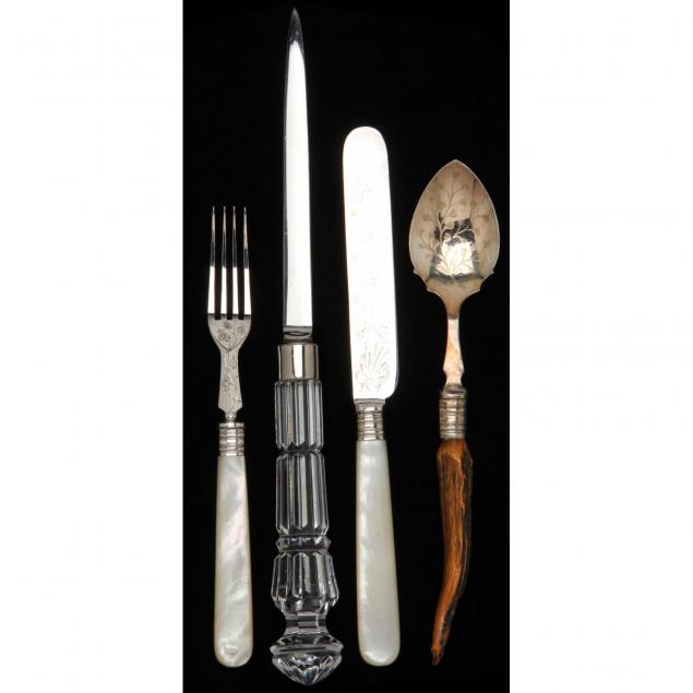 four-silverplated-serving-items