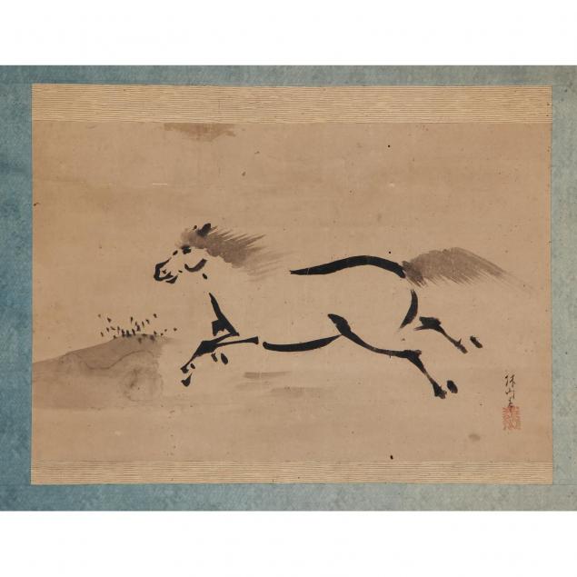korean-scroll-painting-running-horse