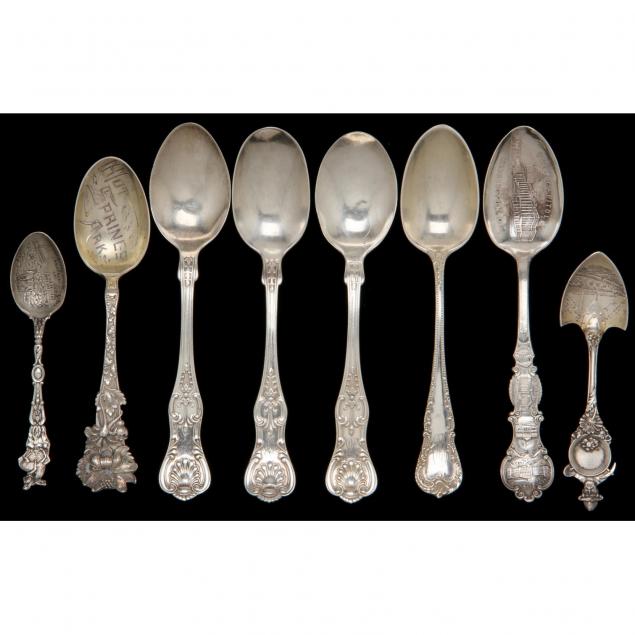 group-of-eight-sterling-spoons