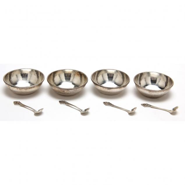 set-of-four-sterling-silver-salt-cellars-by-the-kalo-shop