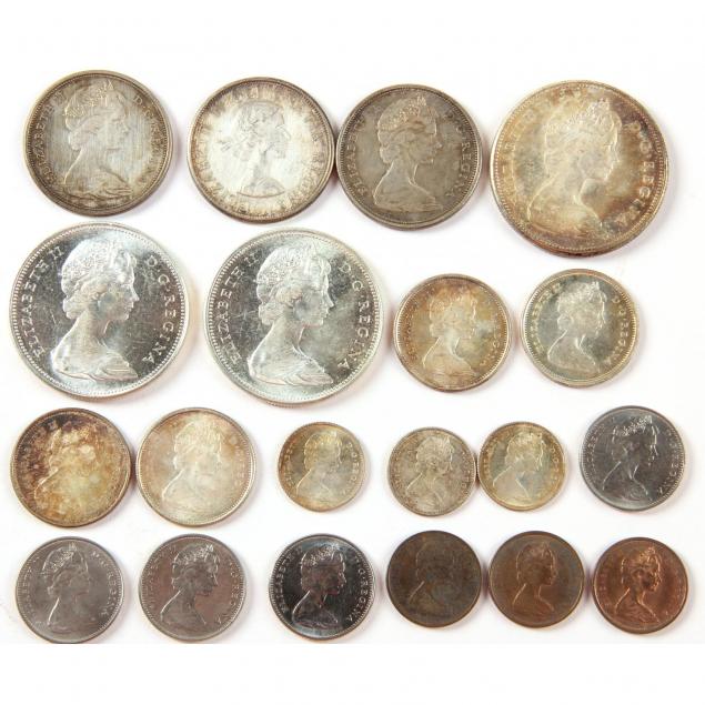 canada-coins-from-1960s-silver-mint-sets