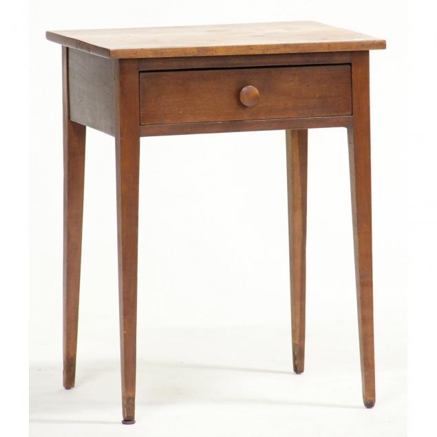 country-hepplewhite-cherry-one-drawer-side-table