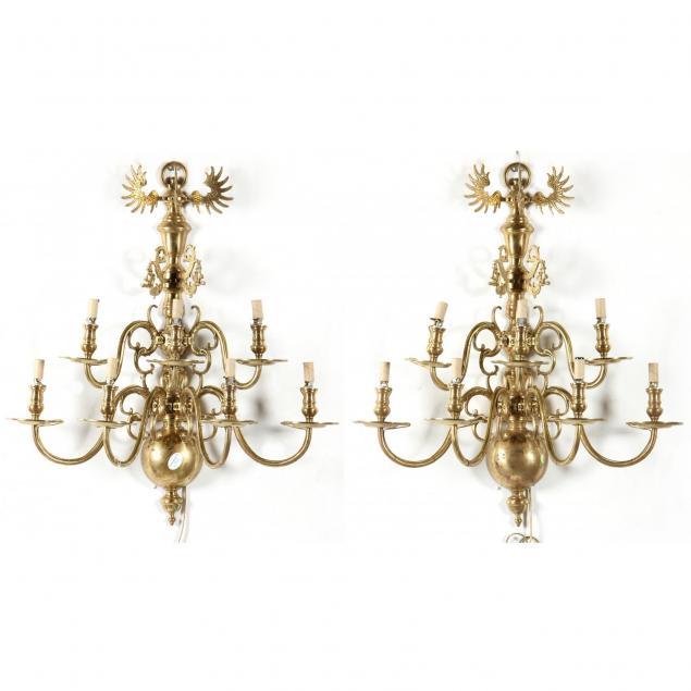 pair-of-russian-style-seven-light-brass-sconces
