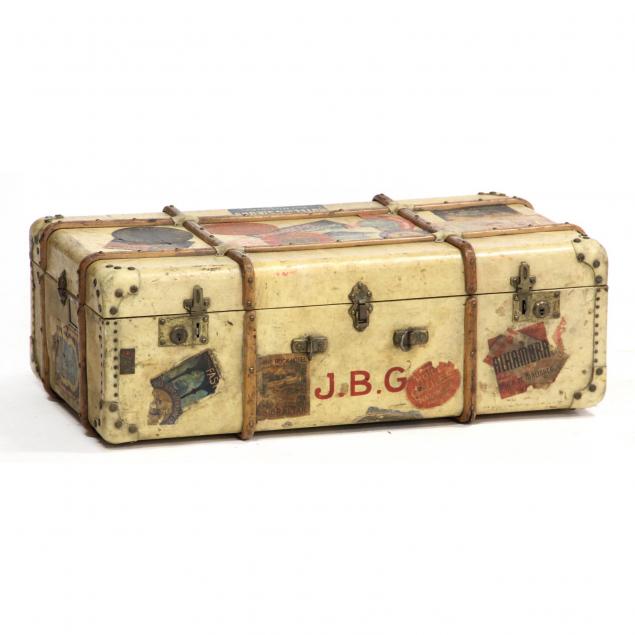 vintage-vellum-and-bentwood-travel-trunk
