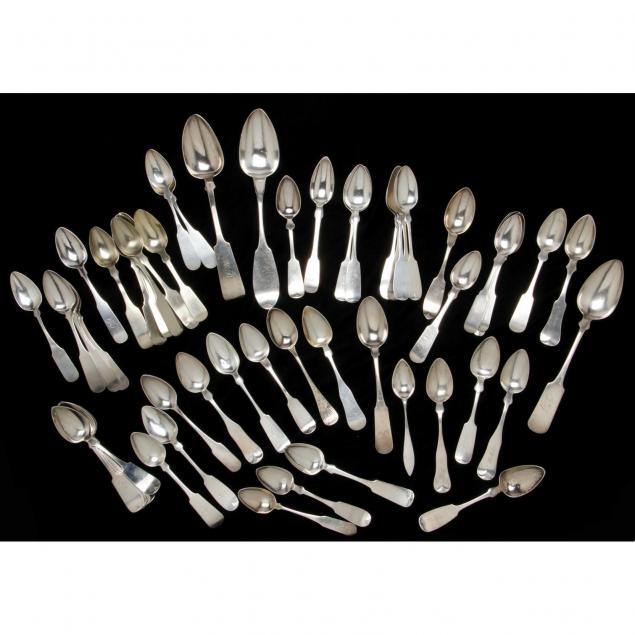 large-assortment-of-american-coin-silver-spoons