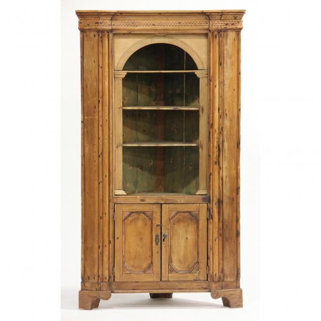 georgian-style-pine-corner-cupboard