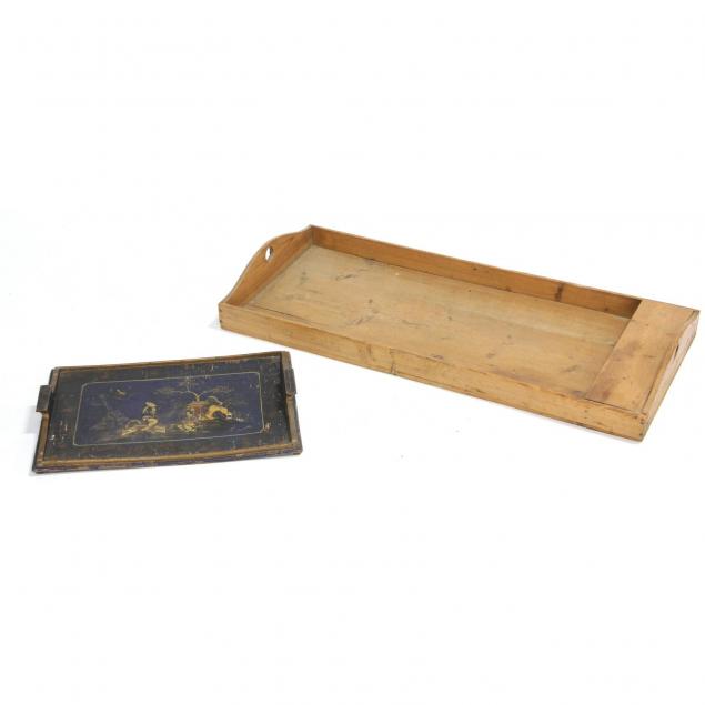 two-vintage-serving-trays