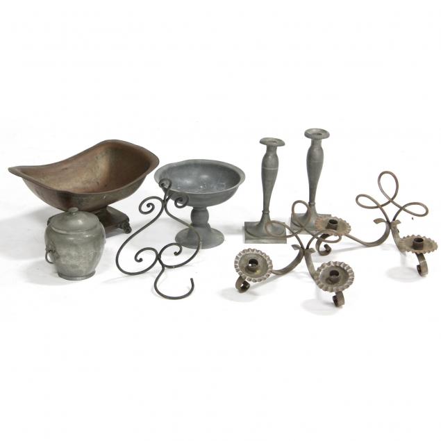 group-of-antique-vintage-metalware