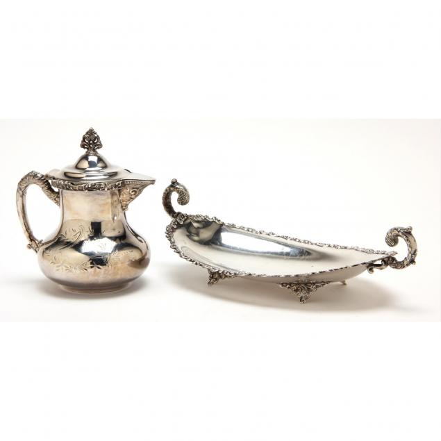 antique-sterling-silver-dish-by-wallace-silverplate-milk-pitcher